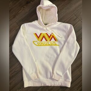 Vancouver Canucks Thick White Hoodie Men’s M Retro Logo VAVA Rare